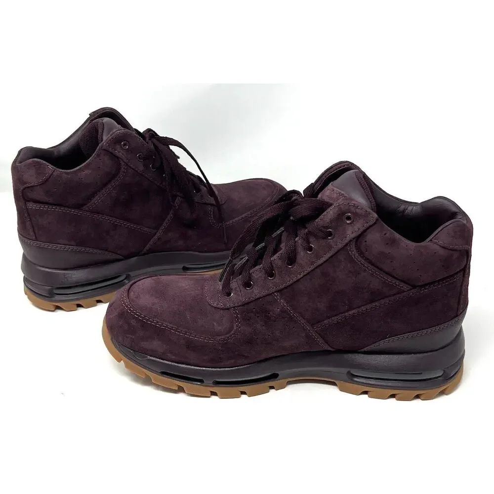 Nike Air Max Goadome Suede Boot Mens Sz 12 ACG 865031-602 Deep Burgundy